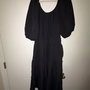Cato Black Long Sleeve Dress
